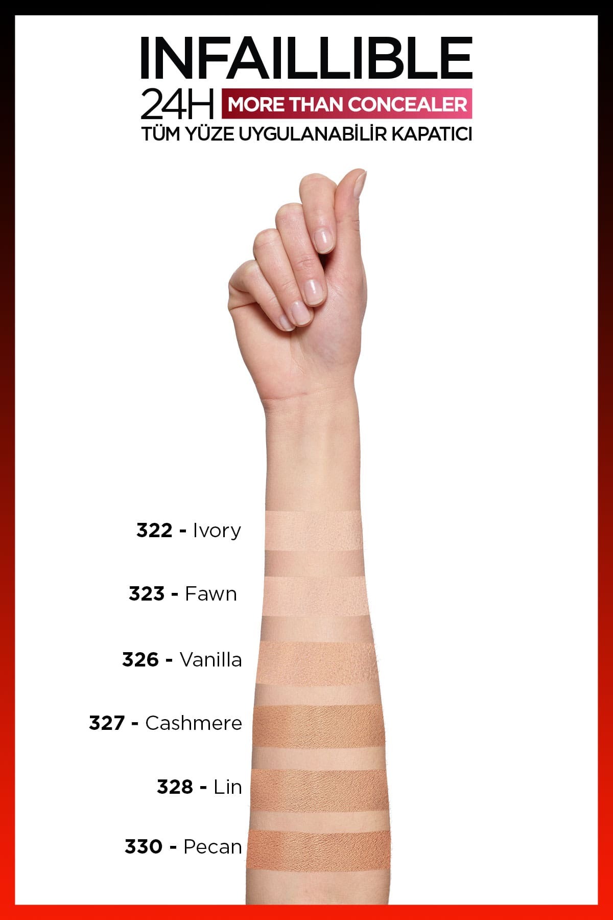 LOREAL PARİS TÜM YÜZE UYGULANABİLİR KAPATICI 326 VANİLLA-