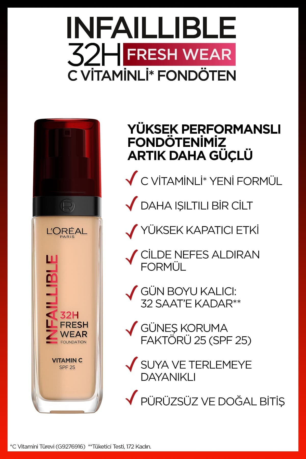 LOREAL PARİS UZUN SÜRE KALICI FONDÖTEN  145 BEİGE ROSE-
