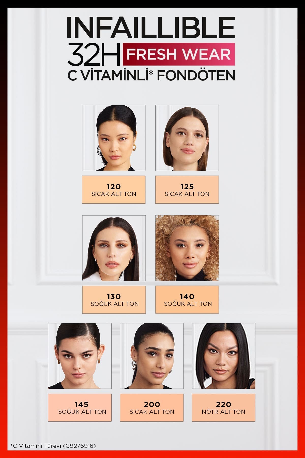 LOREAL PARİS UZUN SÜRE KALICI FONDÖTEN  145 BEİGE ROSE-