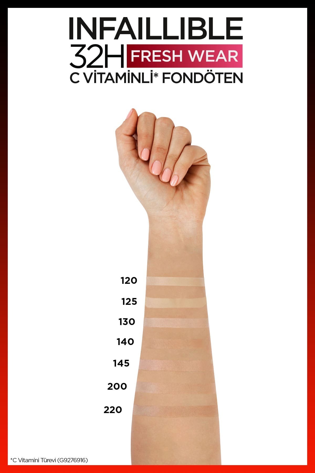 LOREAL PARİS UZUN SÜRE KALICI FONDÖTEN  145 BEİGE ROSE-