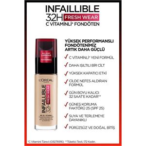 LOREAL PARİS UZUN SÜRE KALICI FONDÖTEN 120 VANİLLA-