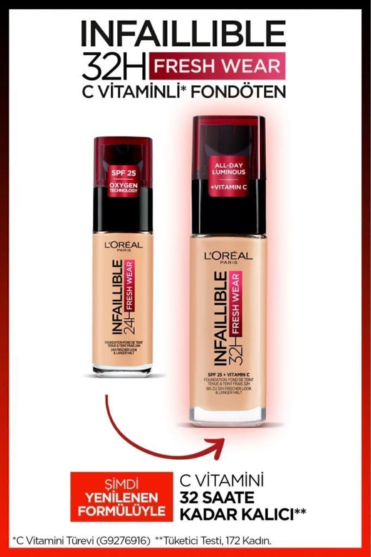 LOREAL PARİS UZUN SÜRE KALICI FONDÖTEN 120 VANİLLA-