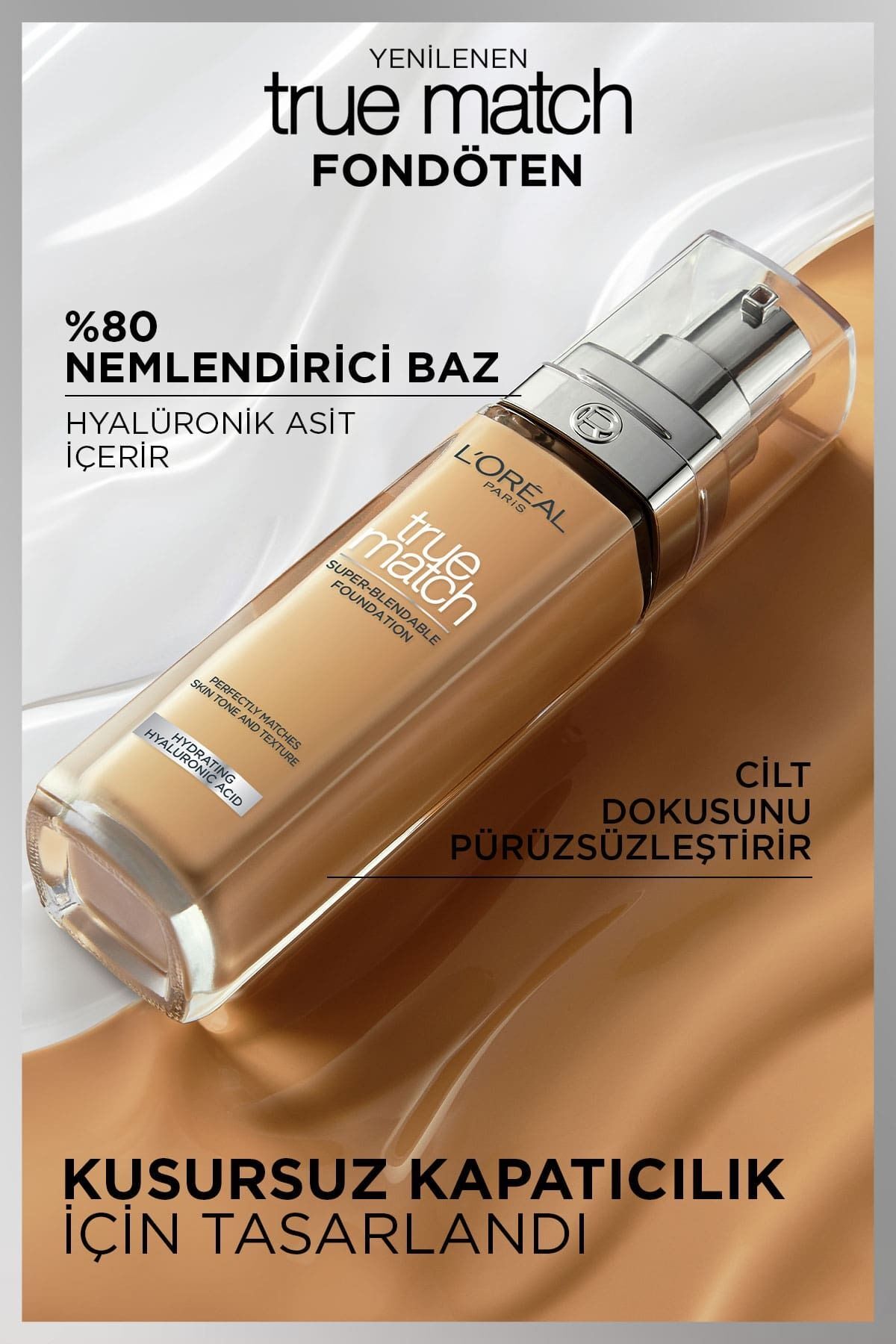 LOREAL PARİS TRUE MATCH  FONDÖTEN 1N IVORY-