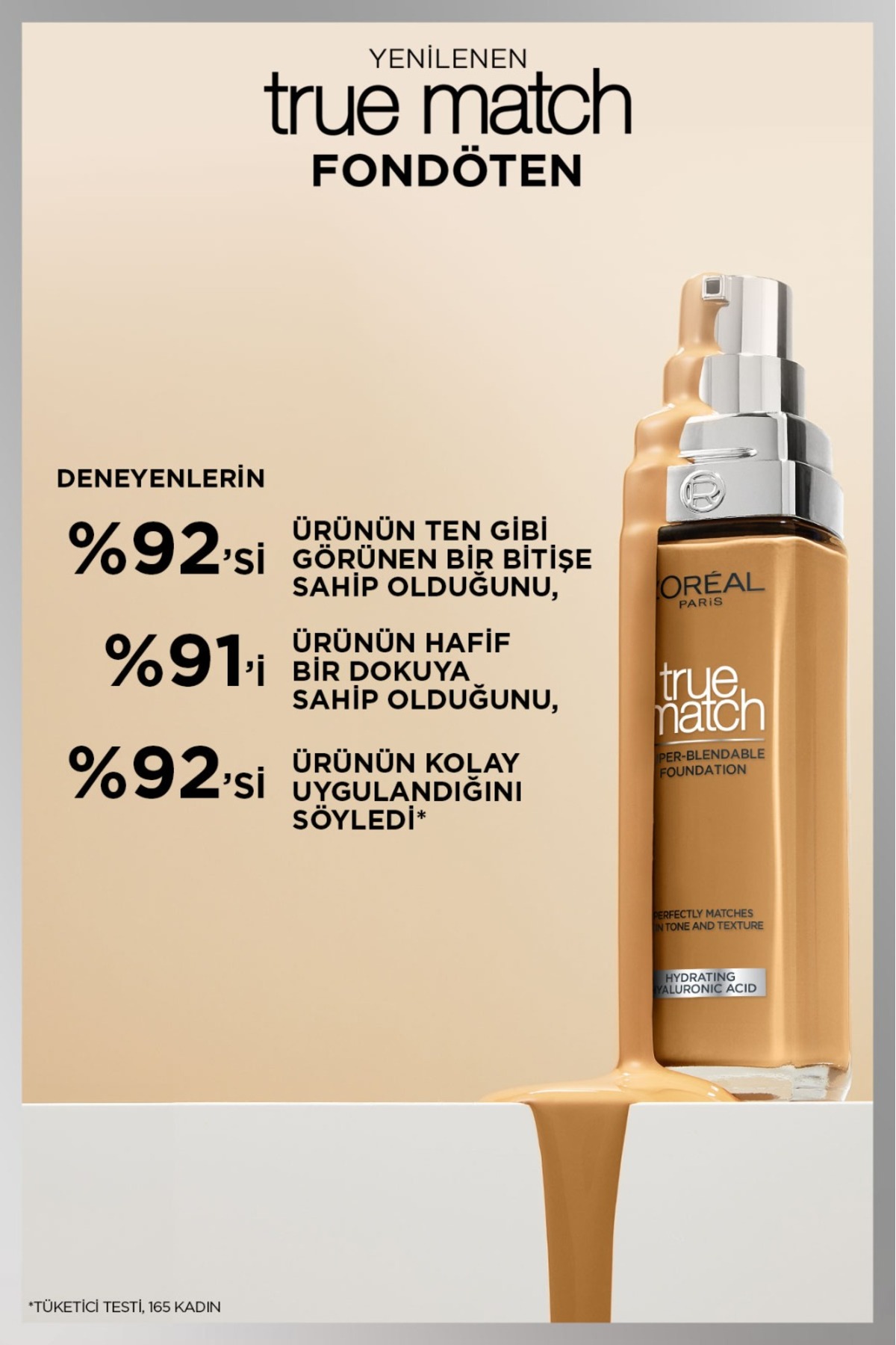 LOREAL PARİS TRUE MATCH BAKIM YAPAN 3R FONDÖTEN-