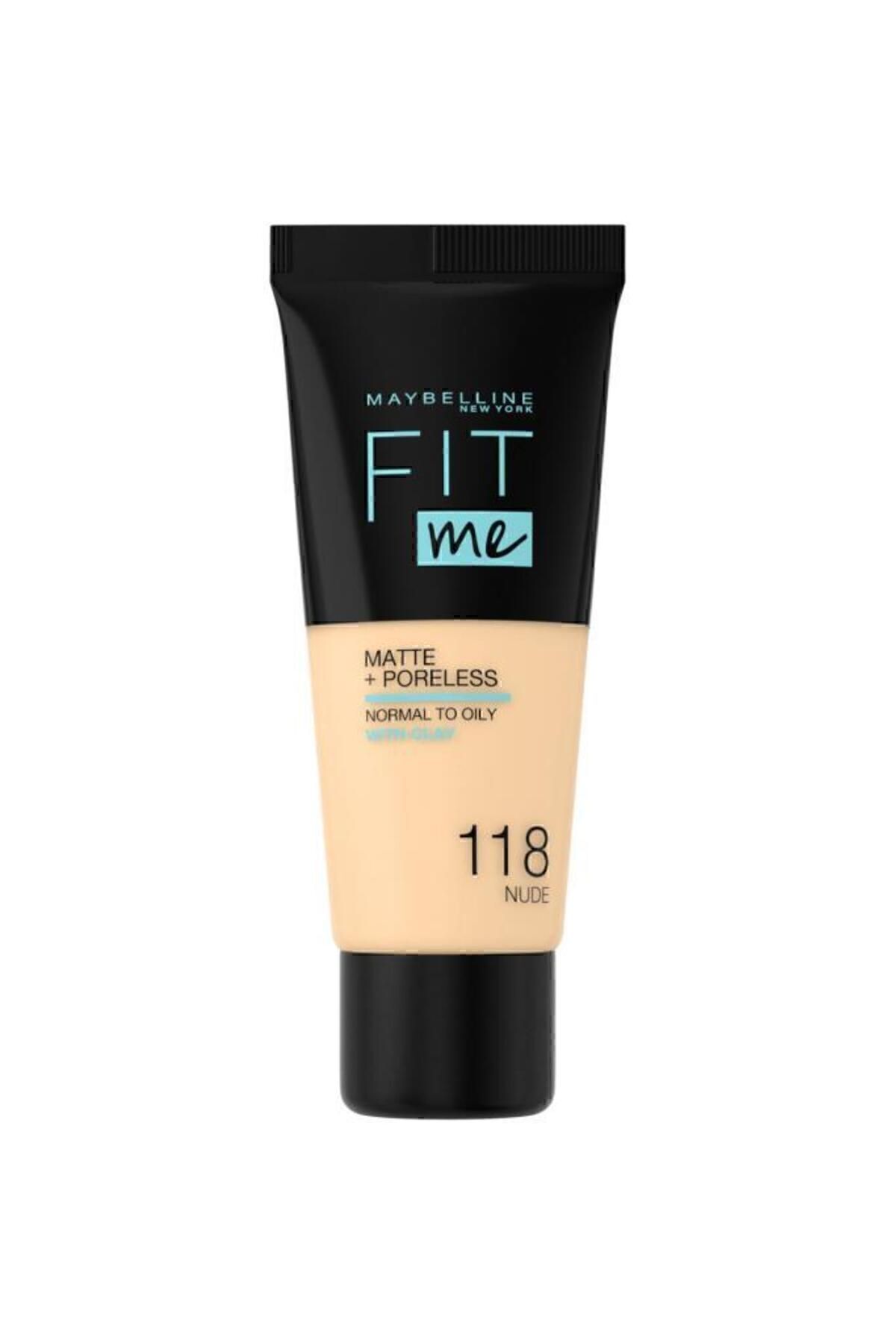 MAYBELLİNE NEW YORK FİT ME MATTE+PORELESS FONDÖTEN - 118 NUDE-