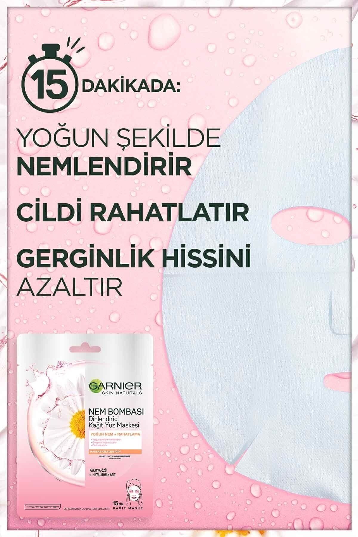 GARNİER NEM BOMBASI DİNLENDİRİCİ KAĞIT MASKE 32GR-