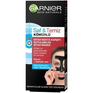 GARNİER SAF & TEMİZ SİYAH NOKTA KARŞITI KÖMÜRLÜ PEELİNG MASKE 50ML-