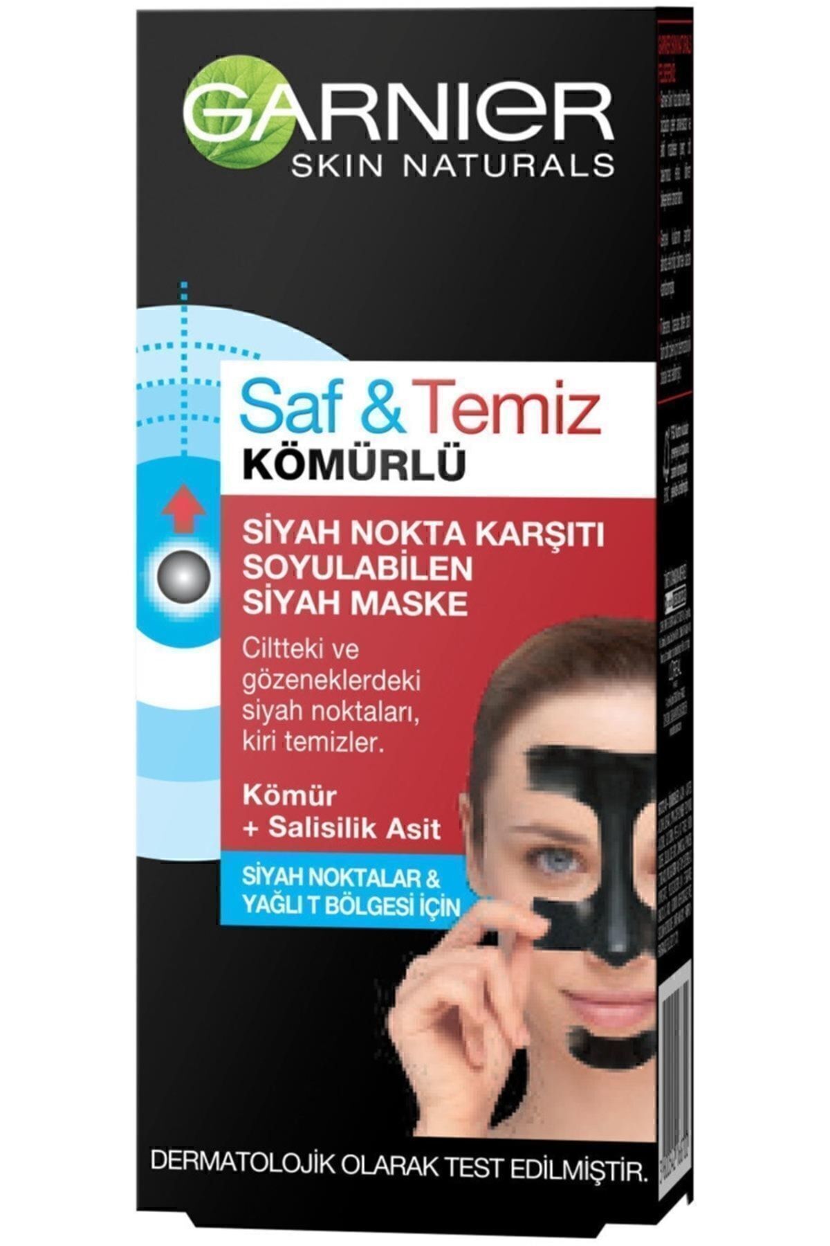 GARNİER SAF & TEMİZ SİYAH NOKTA KARŞITI KÖMÜRLÜ PEELİNG MASKE 50ML-