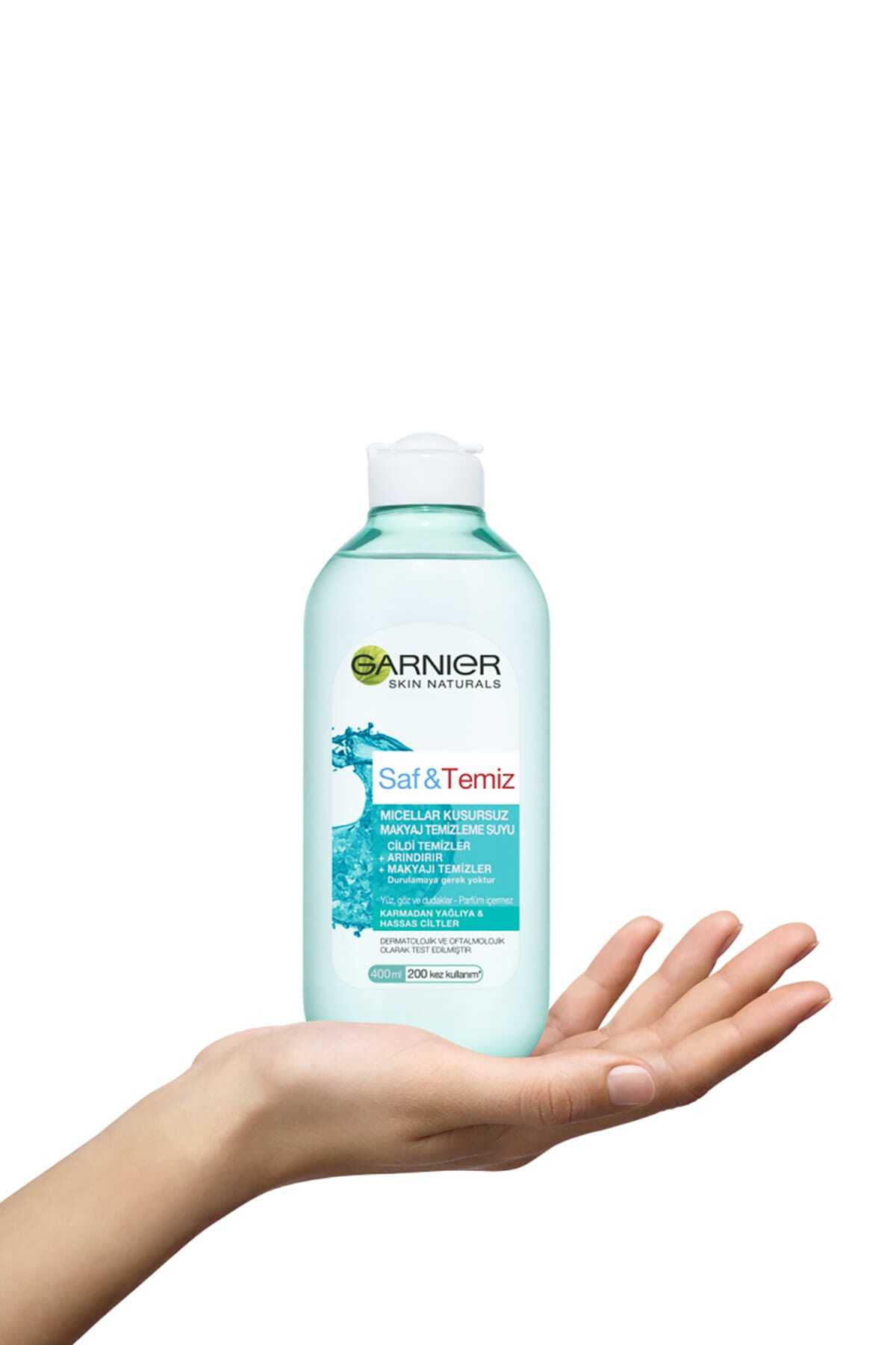 GARNİER SAF & TEMİZ MİCELLAR KUSURSUZ MAKYAJ TEMİZLEME SUYU 400ML-