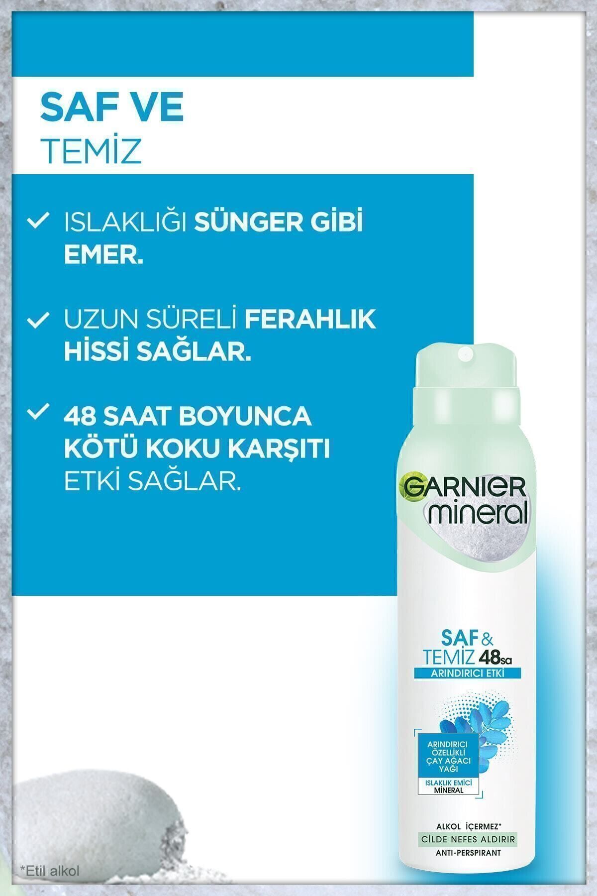 GARNİER SET ANTİ PERSPİRANT KADIN DEODORANT SAF &-
