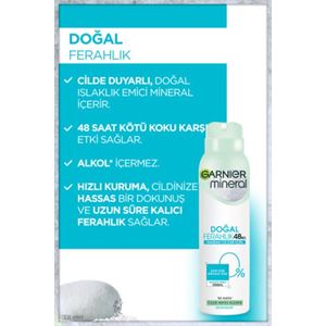 GARNİER ANTİ - PERSPİRANT SPREY DEODORANT - DOĞAL-