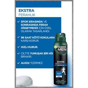 GARNİER MEN EKSTRA FERAHLIK AEROSOL 150 ML SPREY-