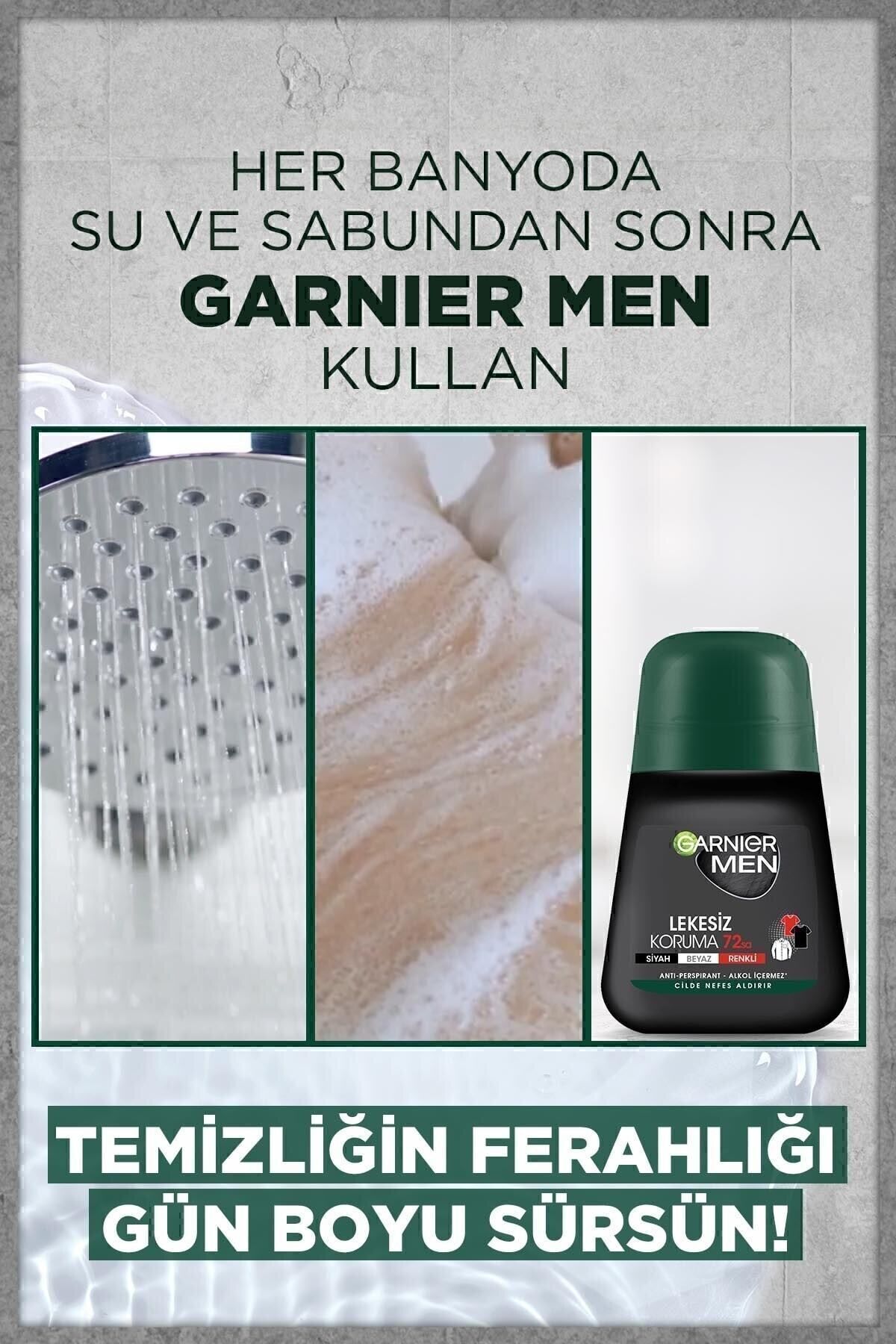 GARNİER MEN LEKESİZ KORUMA ROLL ON DEODORANT 50 ML-