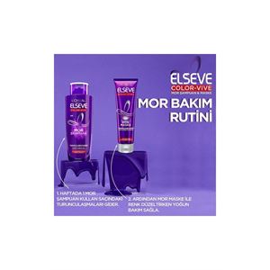 ELSEVE COLOR-VİVE PURPLE MASKE SİLVER MOR MASKE 150 ML-