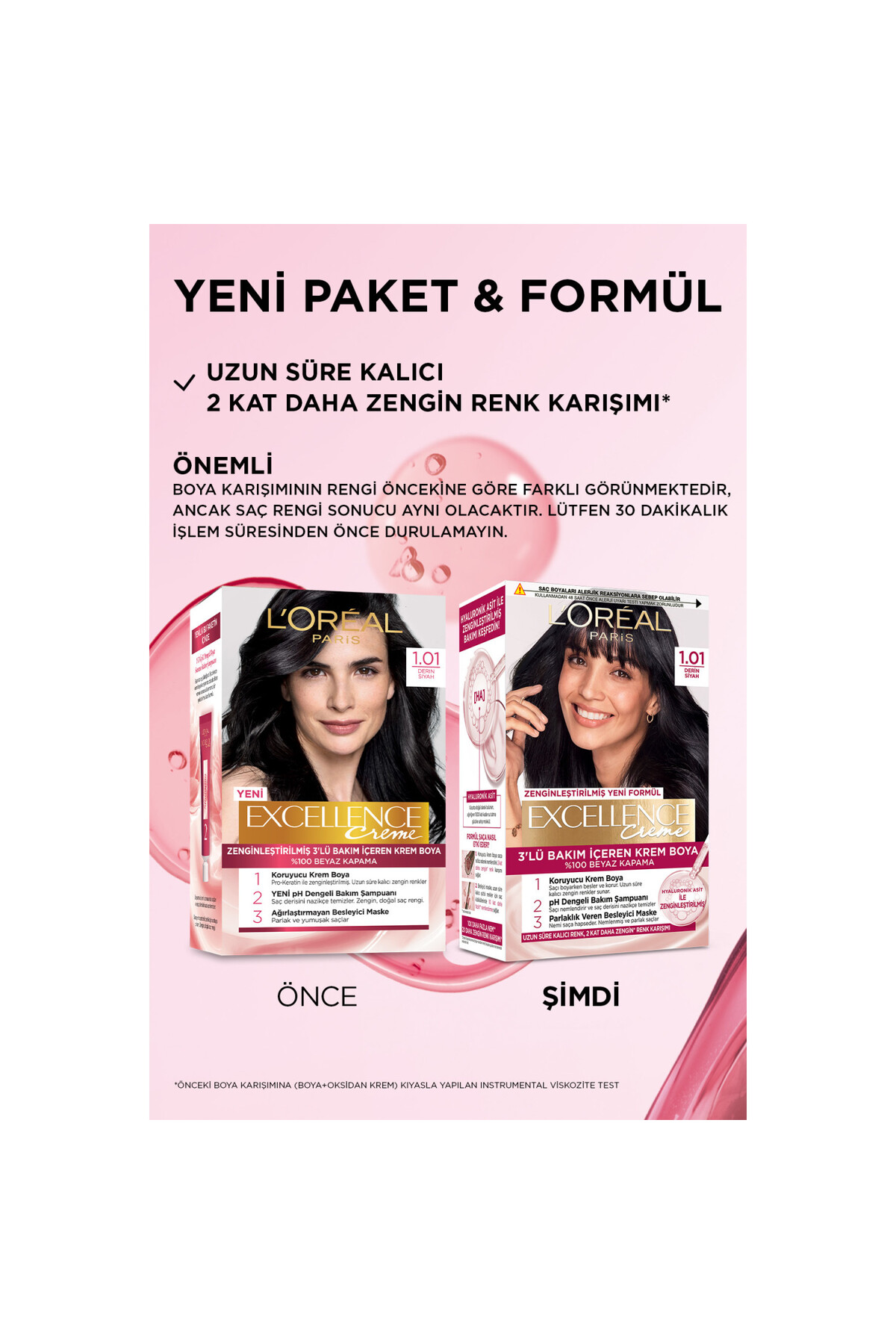LOREAL PARİS EXCELLENCE 1.01 KREM SAÇ BOYA  DERİN-