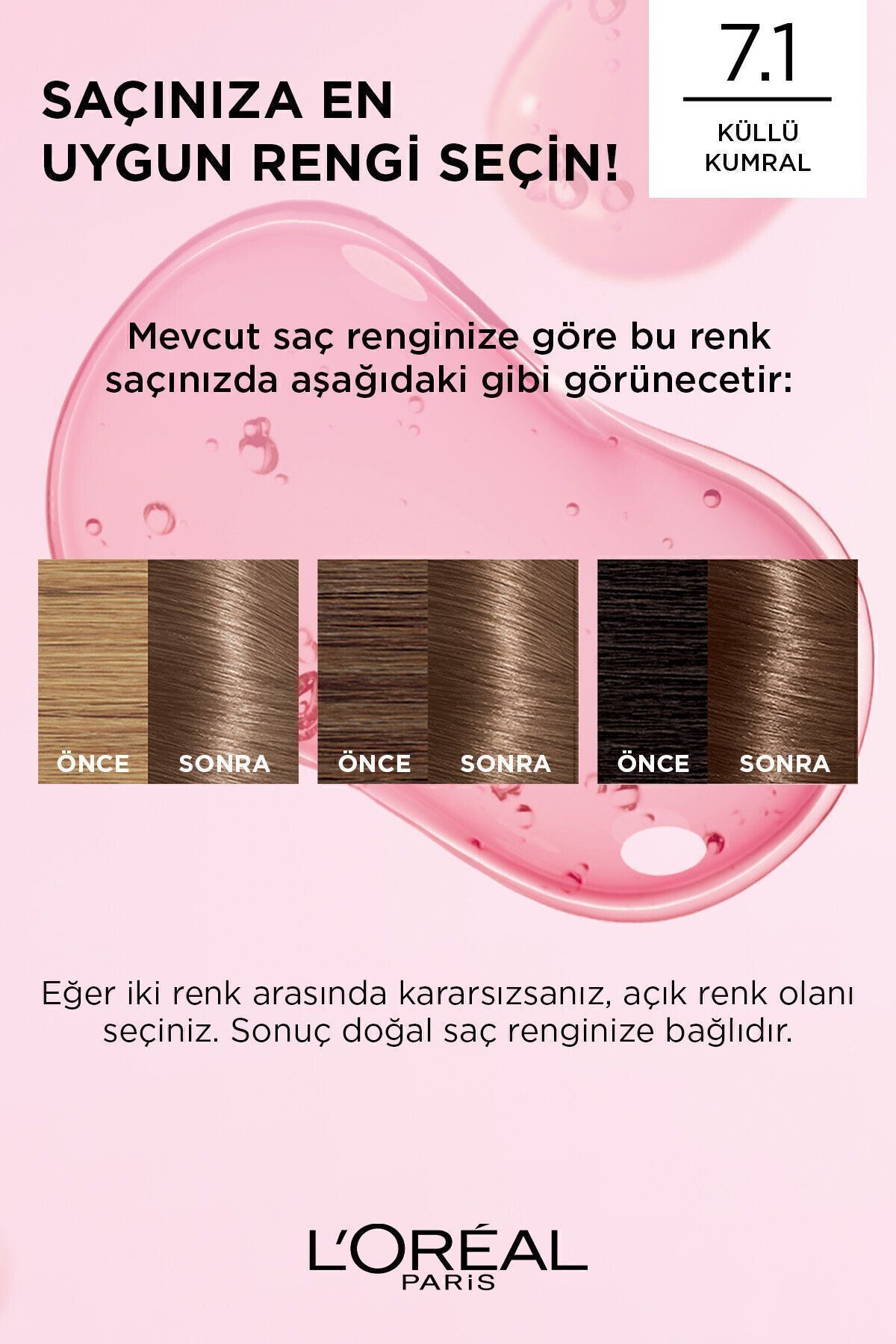 LORÉAL PARİS EXCELLENCE 7.1 CREME SAÇ BOYAKUMRAL-