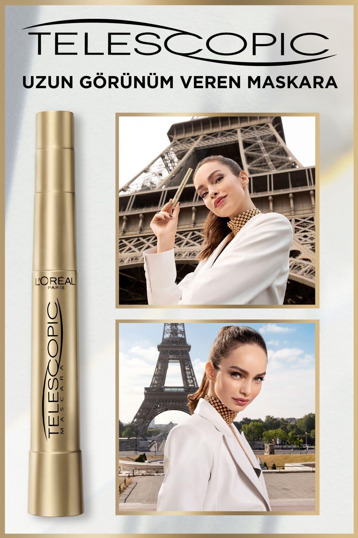 LOREAL PARİS SİYAH TELESCOPİC MASKARA-