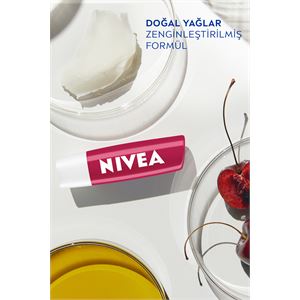 NİVEA LİP CARE KİRAZ İÇERİKLİ DUDAK BAKIM KREMİ 4,8GR-