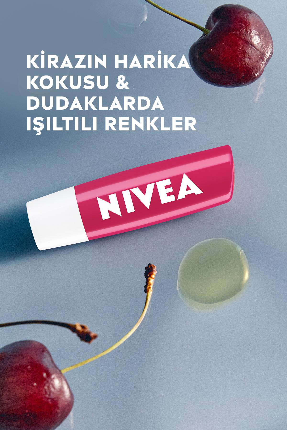 NİVEA LİP CARE KİRAZ İÇERİKLİ DUDAK BAKIM KREMİ 4,8GR-