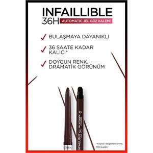 LOREAL PARİS INFAİLLABLE JEL GÖZ KALEMİ KAHVERENGİ-