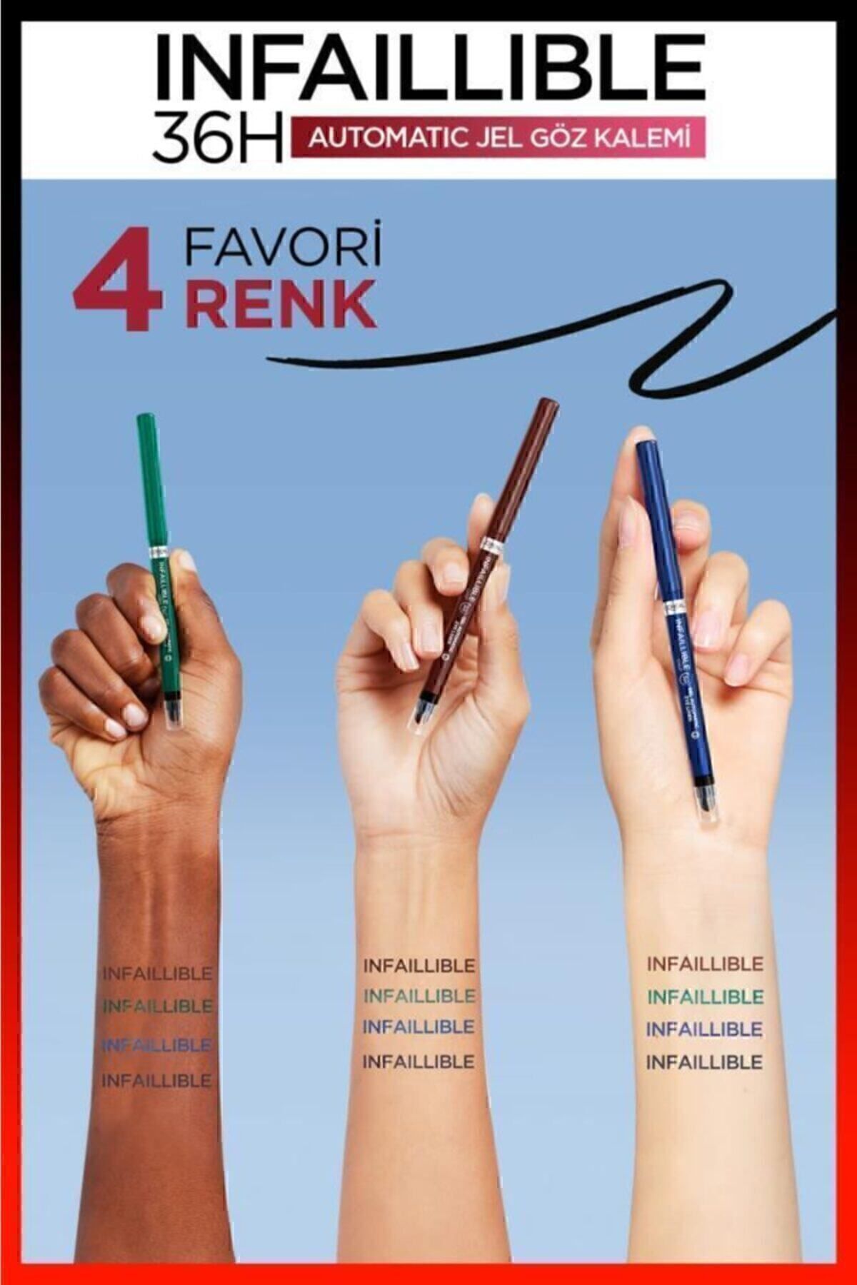 LOREAL PARİS INFAİLLABLE JEL GÖZ KALEMİ KAHVERENGİ-