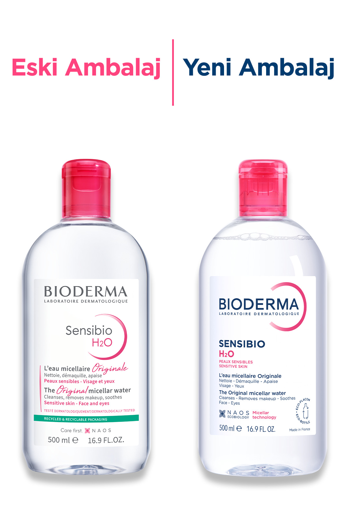 BİODERMA SENSİBİO H2O MİCELLER SU 500 ML-