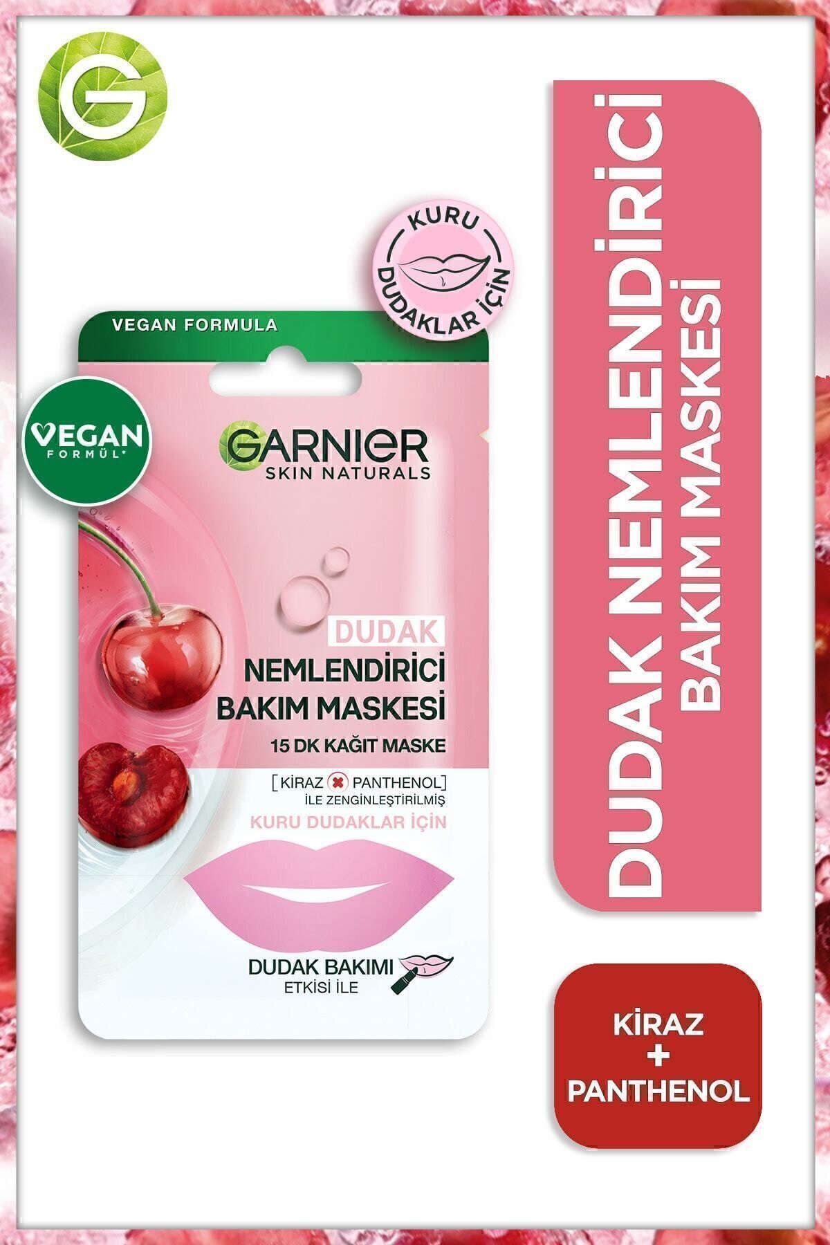 GARNİER DUDAK NEMLENDİRİCİ BAKIM MASKESİ-