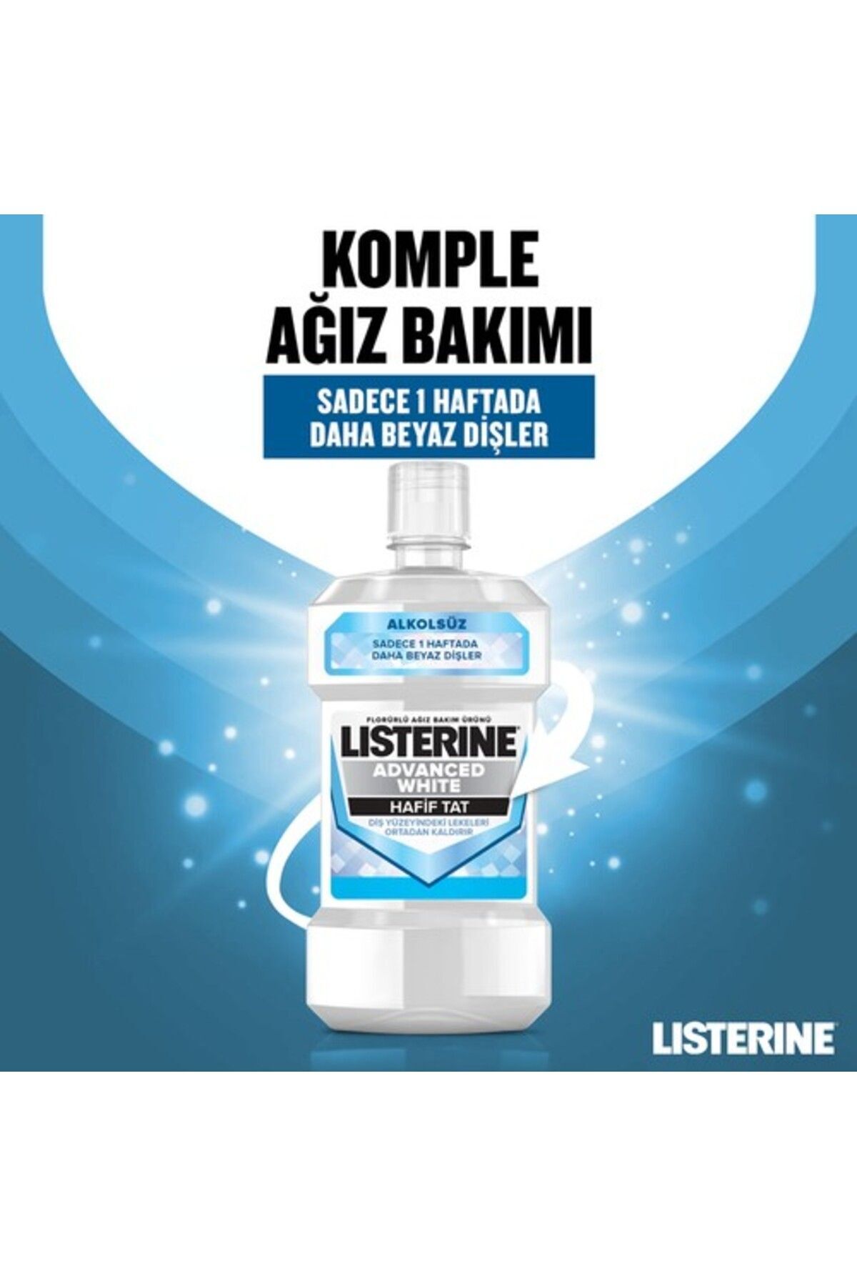 LİSTERİNEADVANCE WHİTE HAFİF TAT AĞIZ BAKIM SUYU 500 ML-