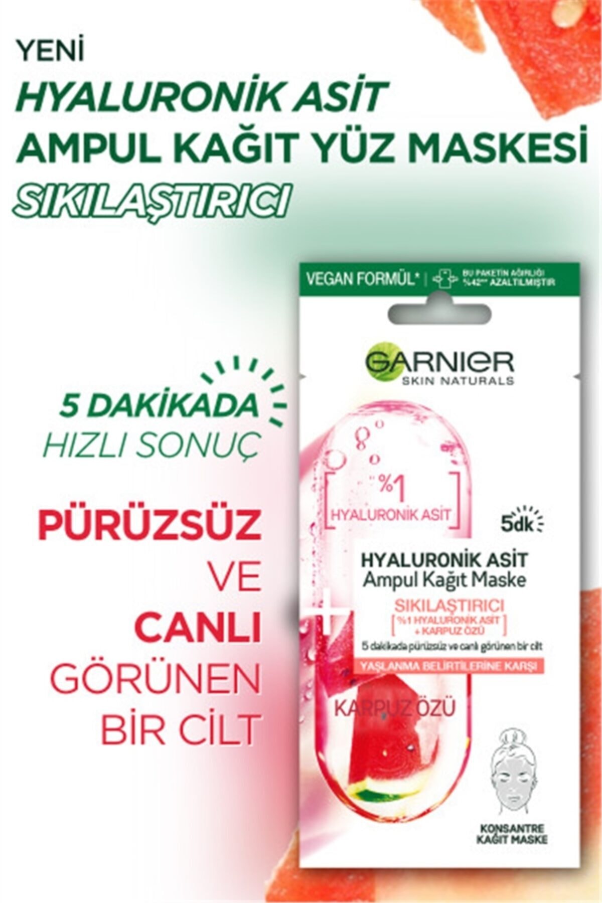 GARNIER MASKE AMPUL HYALURONIC ACID-