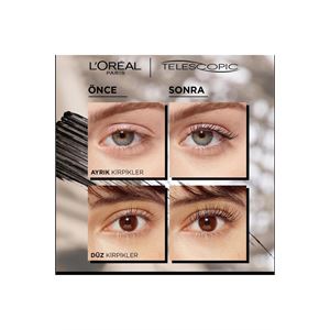 LOREAL PARİS MASKARA LPMU TELESCOPIC BLACK CARBON-