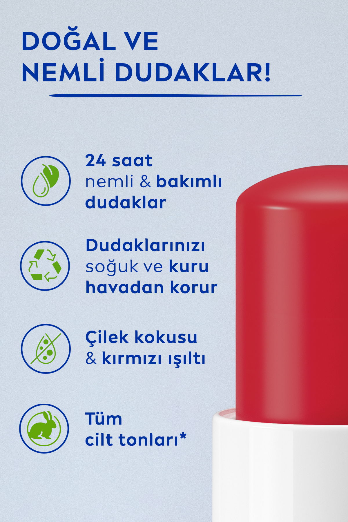 NİVEA FRUİTY SHİNE ÇİLEK DUDAK KORUYUCU-