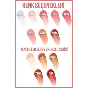 MAYBELLİNE NEW YORK LİFTER GLOSS NEMLENDİRİCİ  DUDAK PARLATICI 001 PEARL-