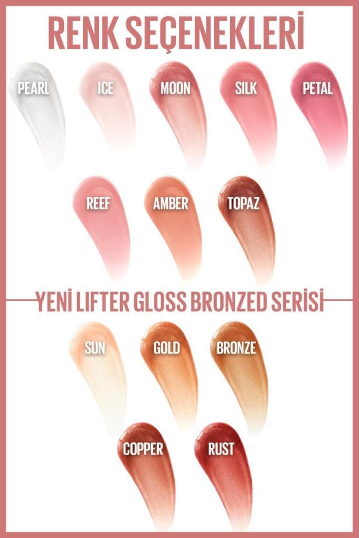 MAYBELLİNE NEW YORK LİFTER GLOSS NEMLENDİRİCİ  DUDAK PARLATICI 001 PEARL-
