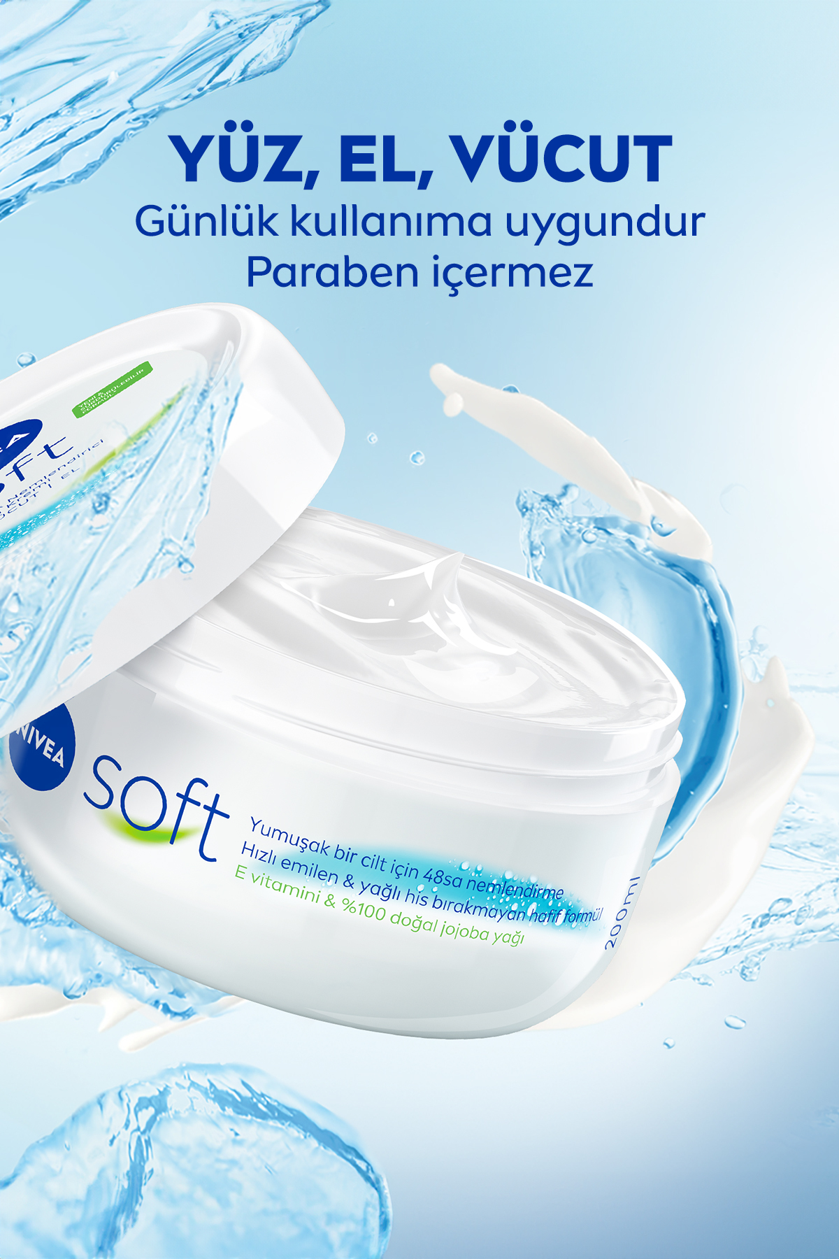 NİVEA KREM SOFT 100 ML-