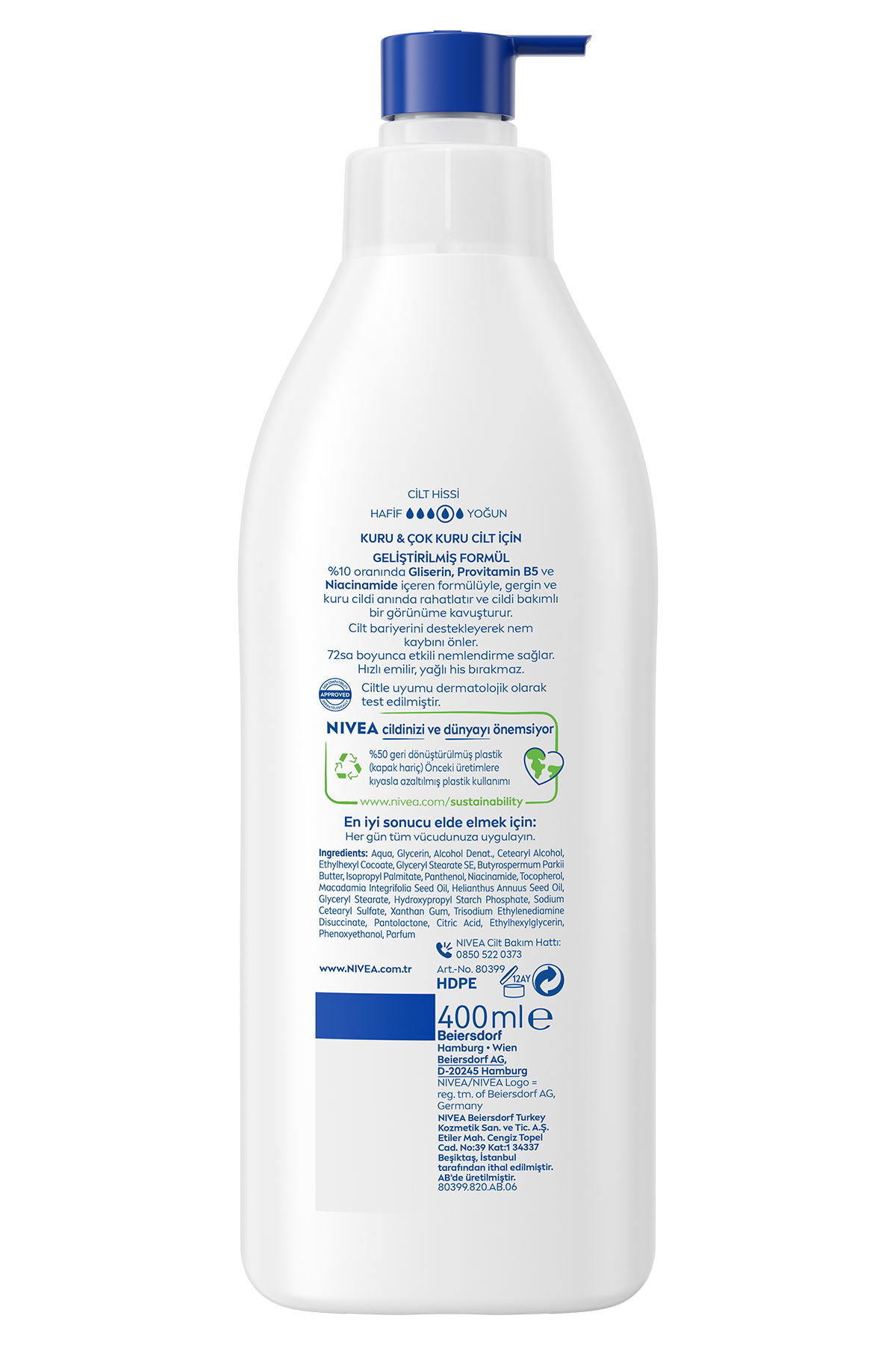NİVEA REPAIR CARE YOĞUN BAKIM ONARICI VÜCUT LOSYON 400ML-