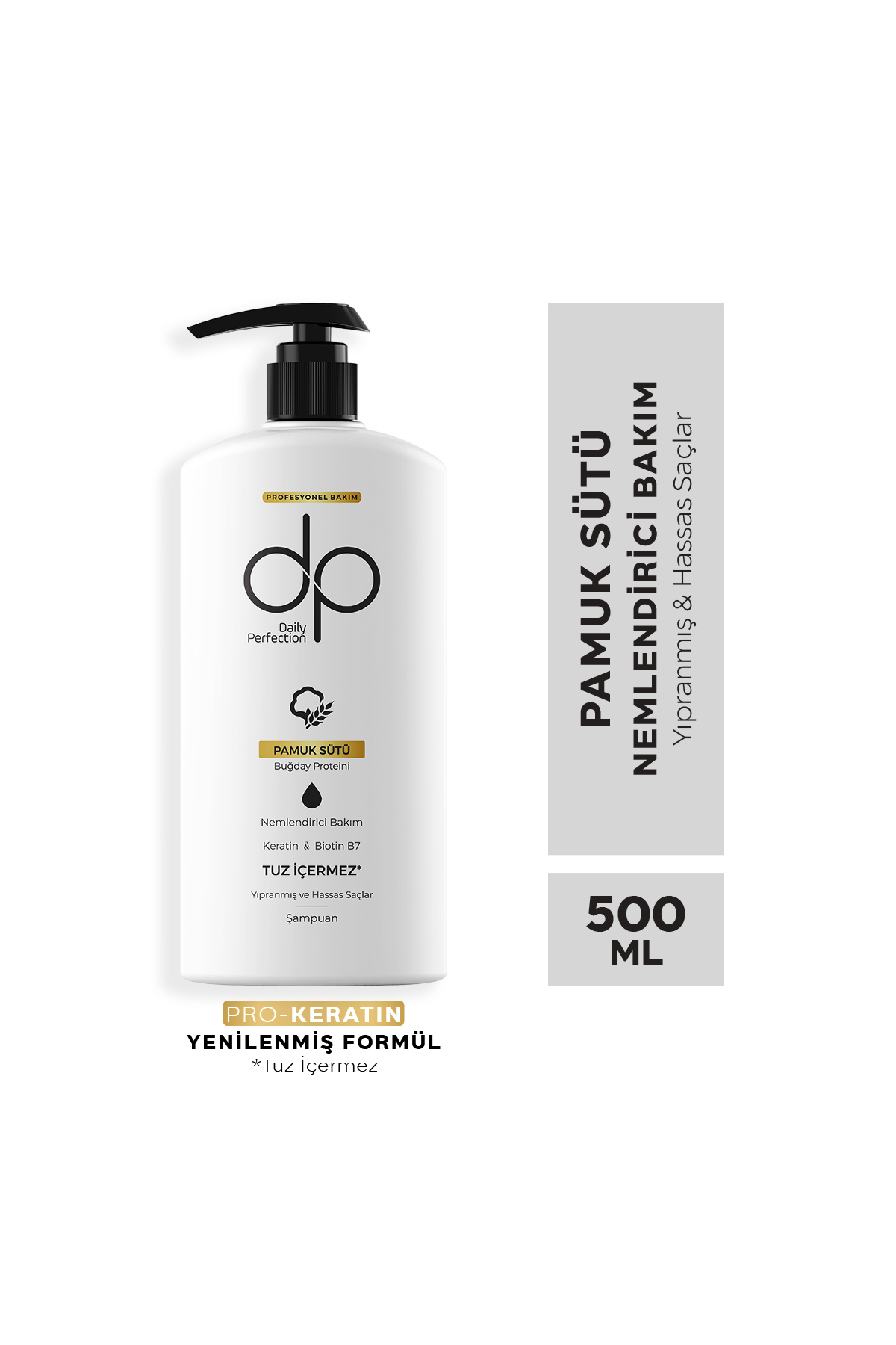 DAİLY PERFECTİON PAMUK SÜTÜ BUĞDAY ŞAMPUAN 500ML-
