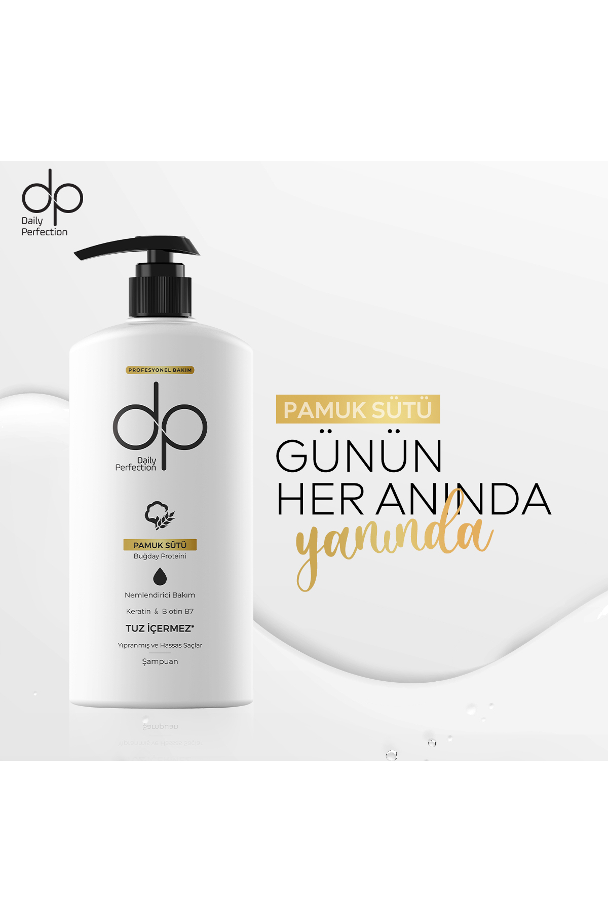 DAİLY PERFECTİON PAMUK SÜTÜ BUĞDAY ŞAMPUAN 500ML-