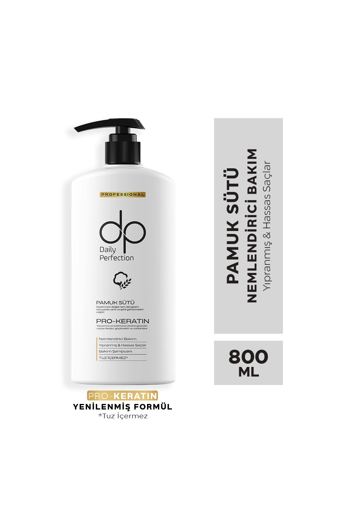 DAİLY PAMUK SÜTÜ & BUĞDAY PROTEİNİ ŞAMPUAN 800ML-