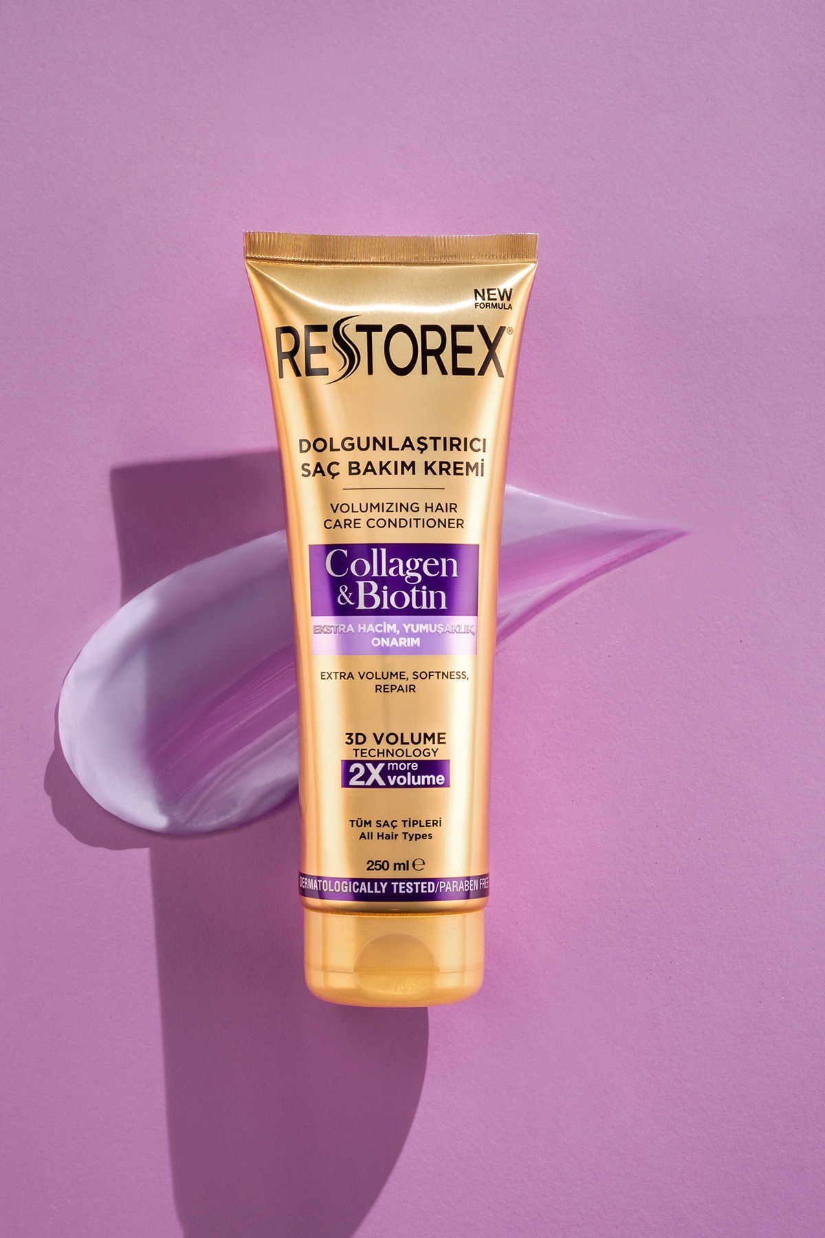 RESTOREX DOLGUNLAŞTIRICI SAÇ BAKIM KREMİ COLLAGEN 250ML-