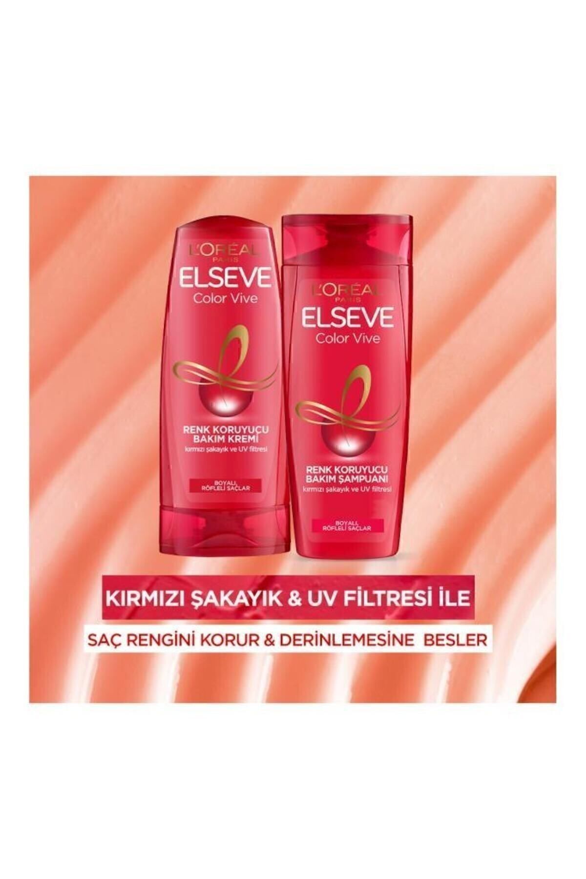Elseve Colorvive Renk Koruyucu Bakım Şampuanı 2si-