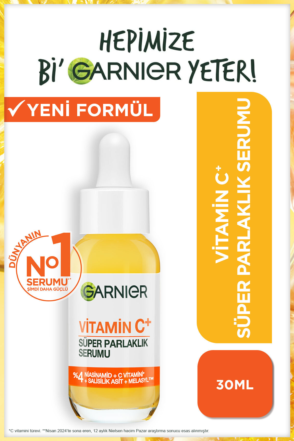 Garnier C Vitamini Parlak Süper Aydcı Serum 30 ml-
