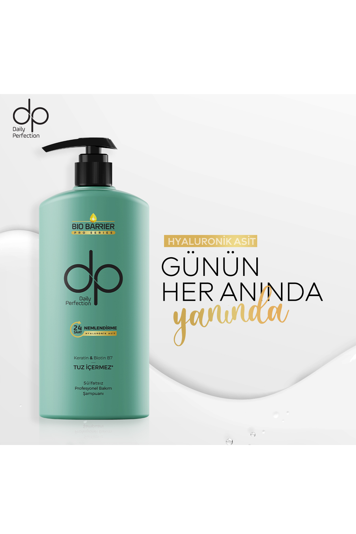DP BİO BARRİER  24 SAAT NEMLENDİRME ŞAMPUAN 500 ML-