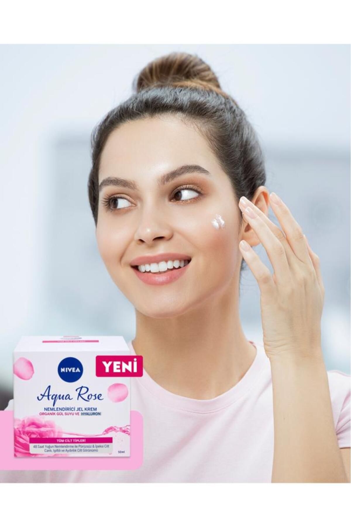 NİVEA AQUA ROSE NEMLENDİRİCİ JEL KREM 50 ML-