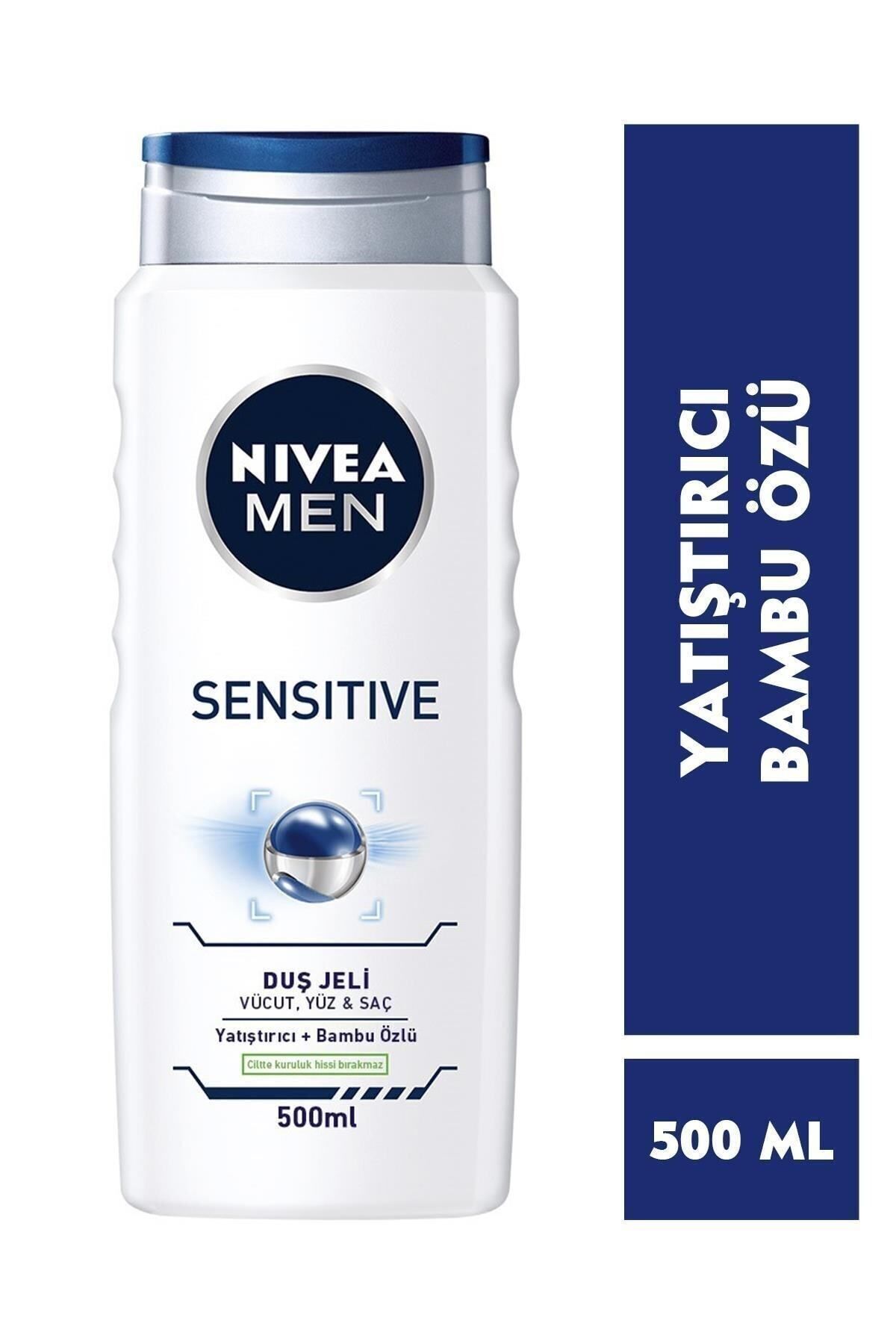 NİVEA MEN SENSİTİVE YATIŞTIRICI BAMBU DUŞ JELİ 500 ML-