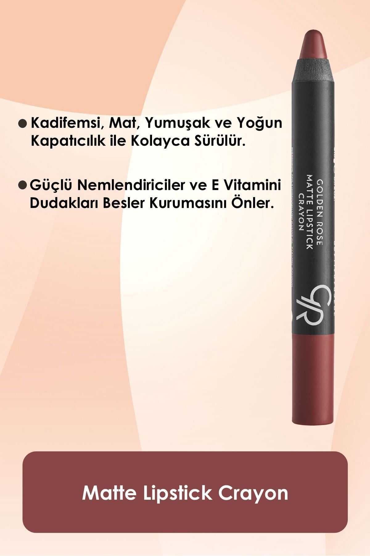 Golden Rose Kalem Ruj Matte Lipstick Crayon No:21-