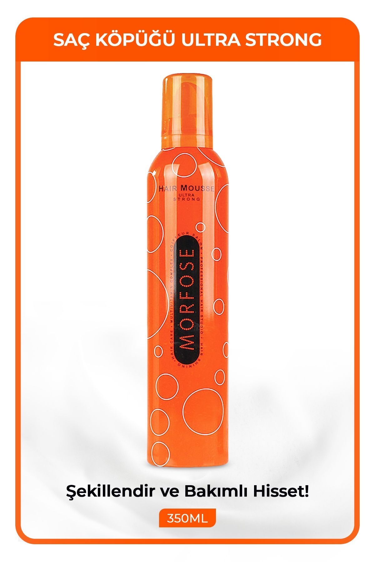 MORFOSE SAÇ KÖPÜĞÜ ULTRA STRONG TURUNCU 350 ml-