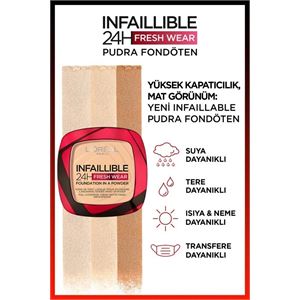 LOREAL PARİS  INFALBLE 24HFRESHWEAR PUDRA FONDÖTEN 120VANİLLA-