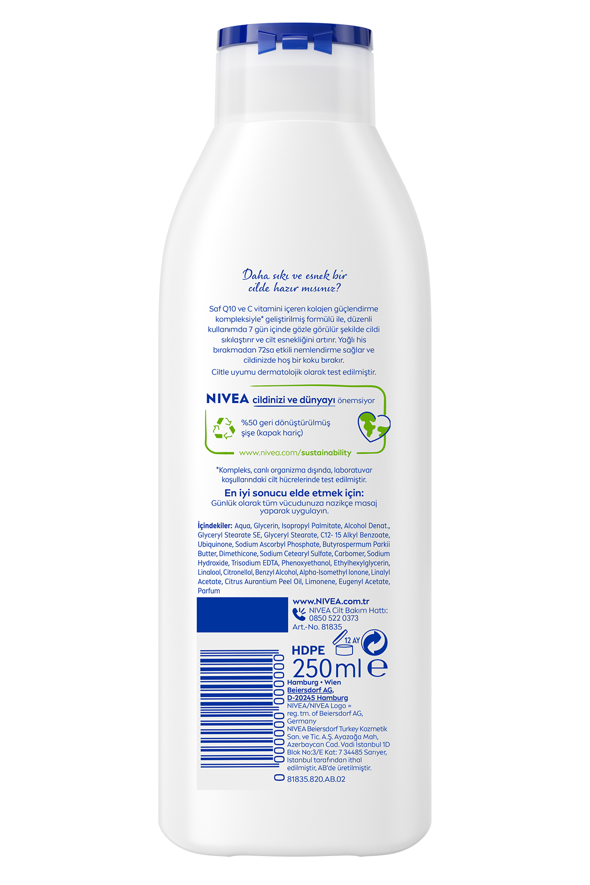 NİVEA Q10VİTAMİN CSIKILAŞTIRICI VÜCUT LOSYON 250ML-