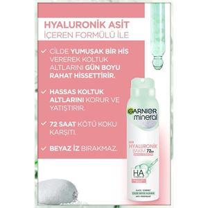 Garnier Mineral Hyaluronik Bakım Sprey Deodorant-