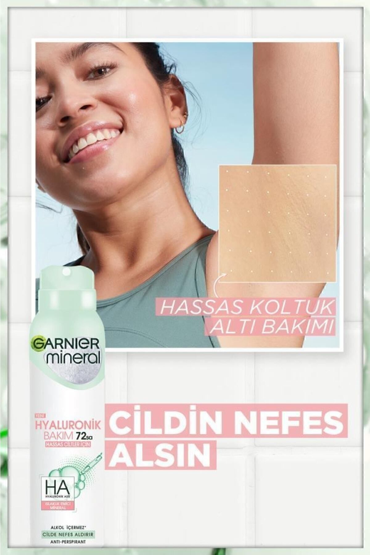 Garnier Mineral Hyaluronik Bakım Sprey Deodorant-